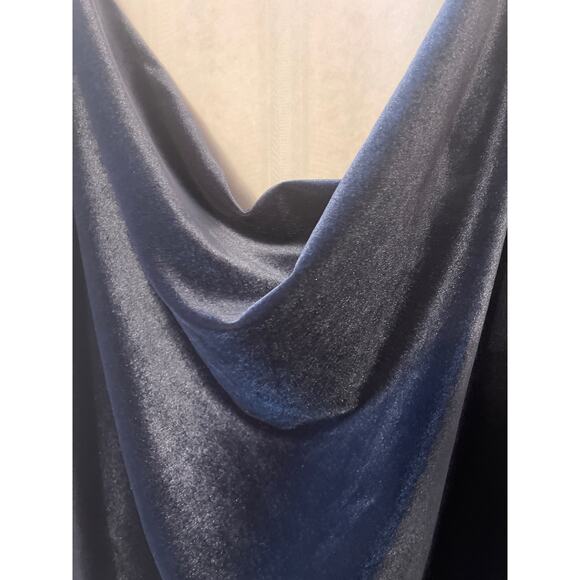 Jenny Yoo Collection NWT Plus Size Formal Crush Velvet Blue Size 26 Dress - Picture 3 of 9